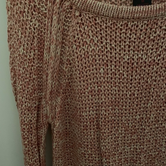 JJ Basics Pink and White Knit Sweater - Picture 2 of 5